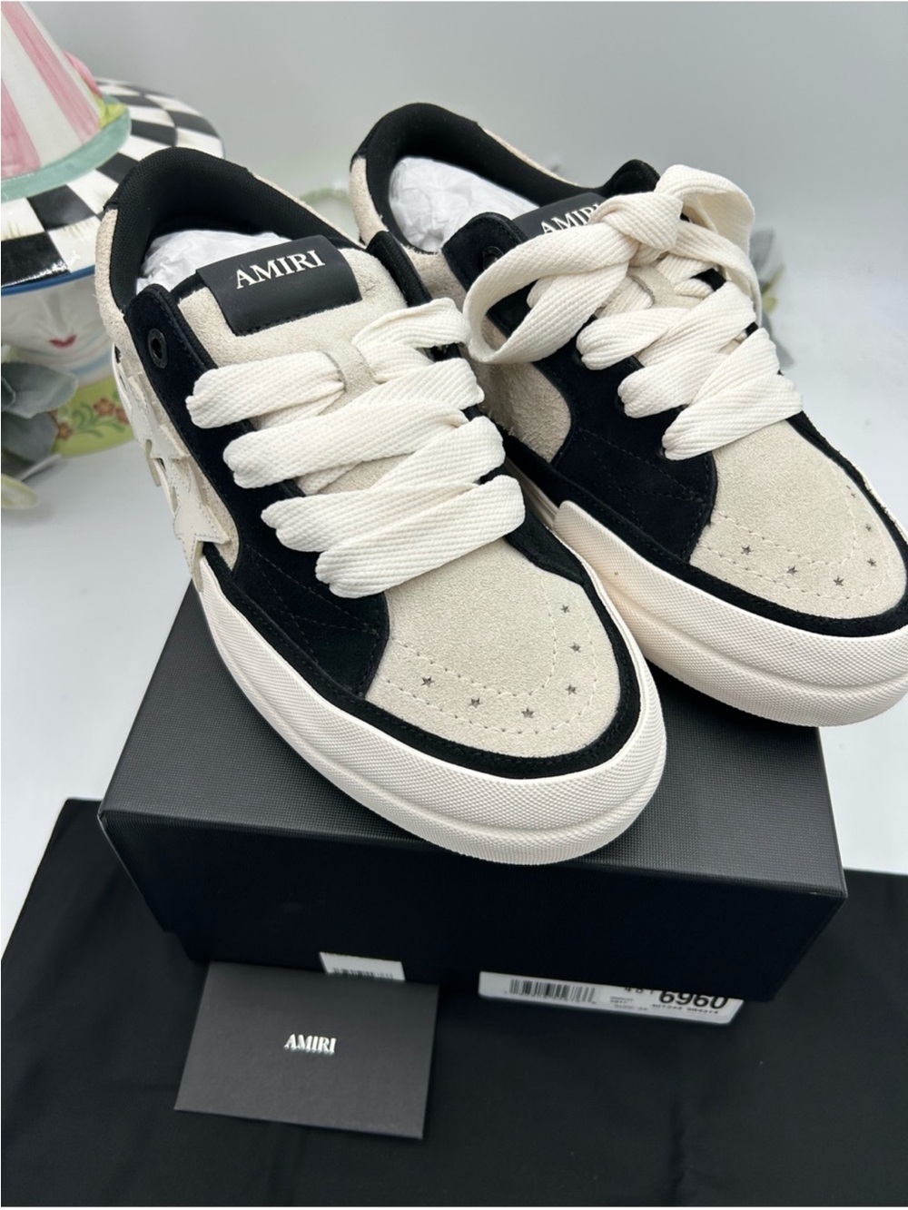 Men’s Amiri skate Sunset, low top sneakers, suede/leather size 44